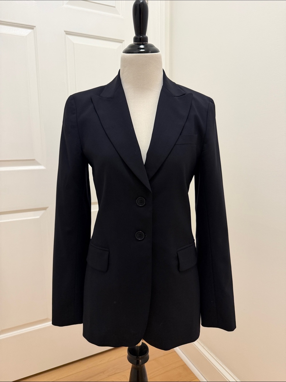 Theory Black Two-Button Tailored Women's Blazer